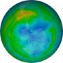 Antarctic ozone map for 2022-07-20